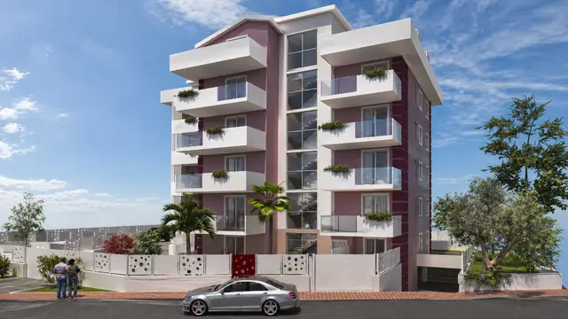 Render della palazzina di Via Calcedonio Giordano